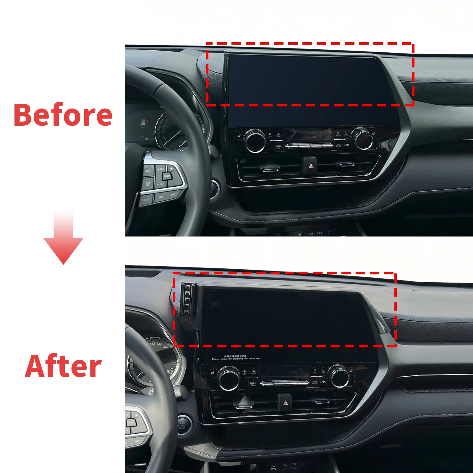 GENESIS G70 2021 2022 2023 - 2026 RHD LHD 통합 스크린 마운트 폰 홀더 마운트 자동차 액세서리