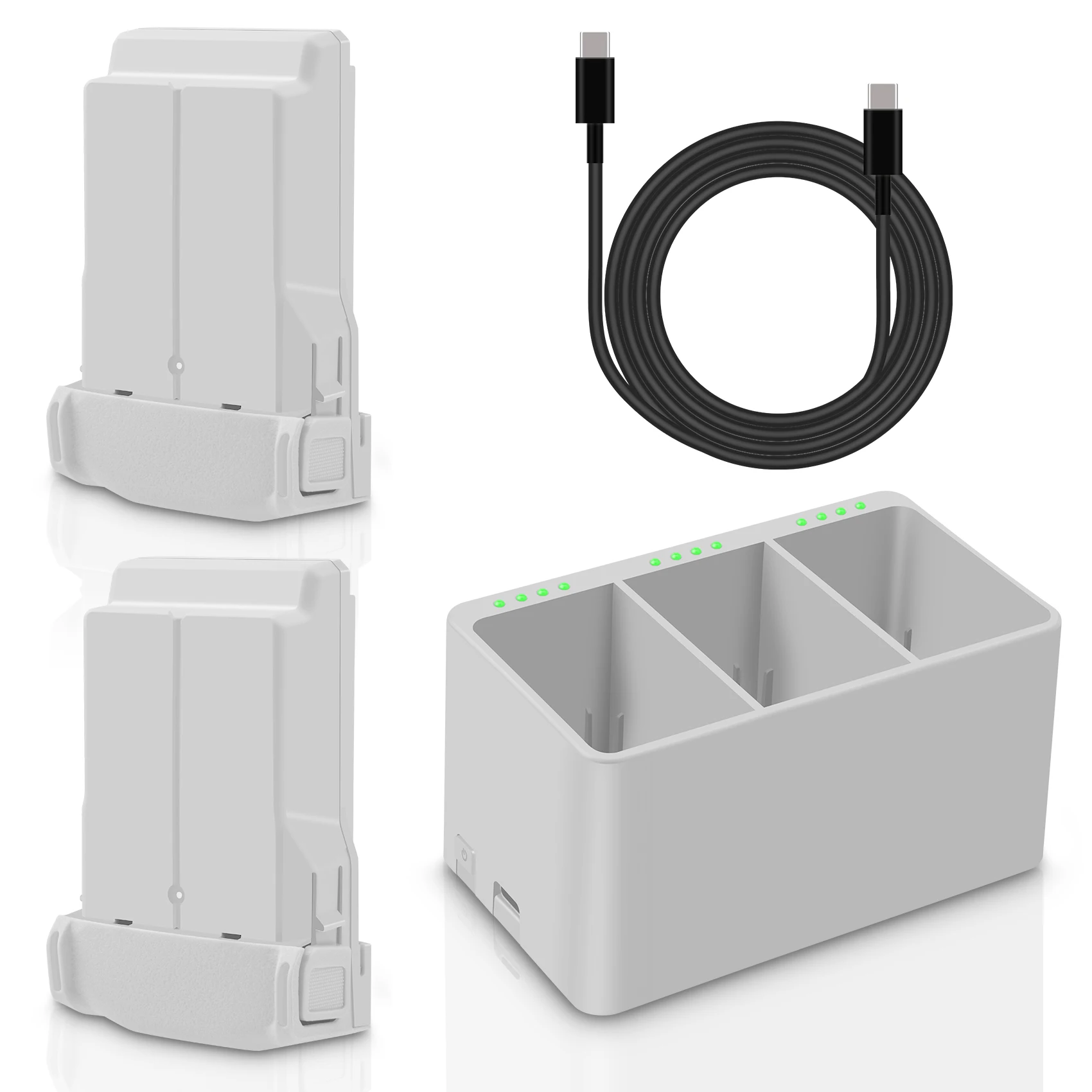 Lot Batterie Drone + Chargeur - 1 à 4 Batteries, Toutes Couleurs