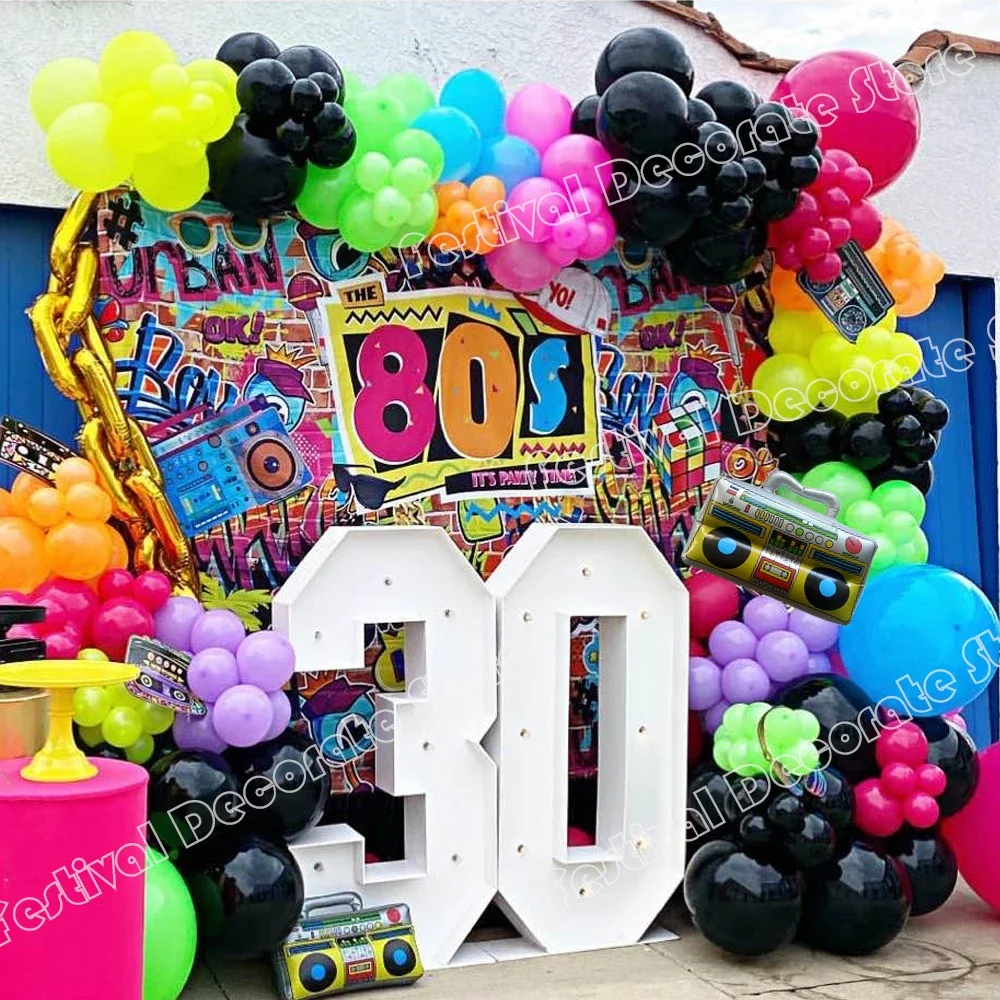 Como Criar um TEMA NEON DE ANIVERSÁRIO Inesquecível com Decoração de Balões  e Acessórios, image size:1000x1000