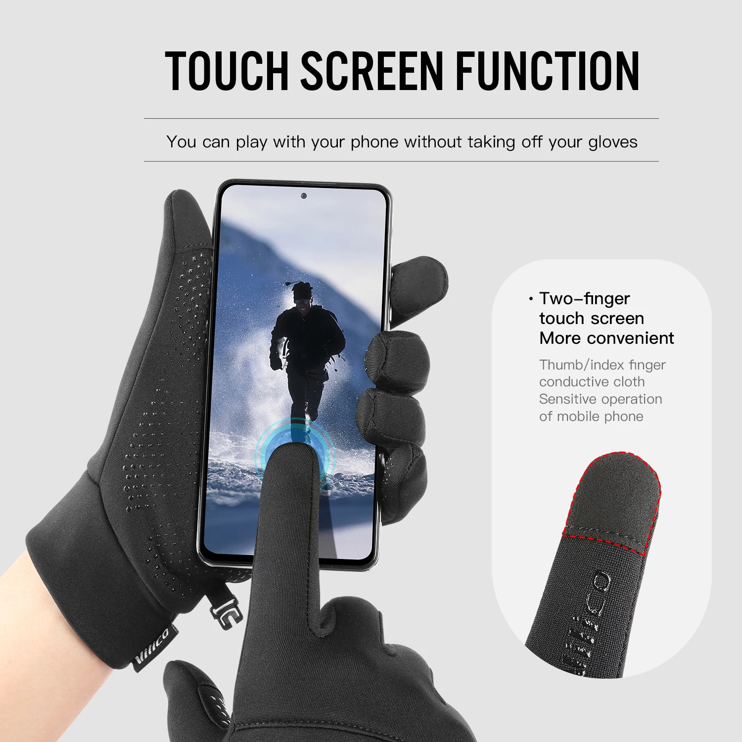 Outdoor Sports Running Winter Men'S Cycling Touchscreen Gloves Women'S Warm And Fleece Windproof And Cold Proof Gloves 5