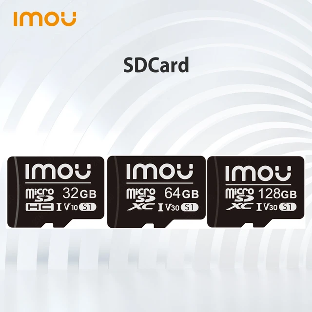 Imou Carte mémoire microSDXC Rapide Full HD jusqu'à 95/25 Mo/s UHS-I SD  Adaptateur pour Smartphone, Tablette, caméra d'action, Drone et Ordinateur  Portable 64 Go : : Informatique