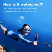 SJCAM C100 Plus Action Cam 4K Electronic Image Stabilization 2.4G WiFi 30M Waterproof With Case Sport Camera Black White 5