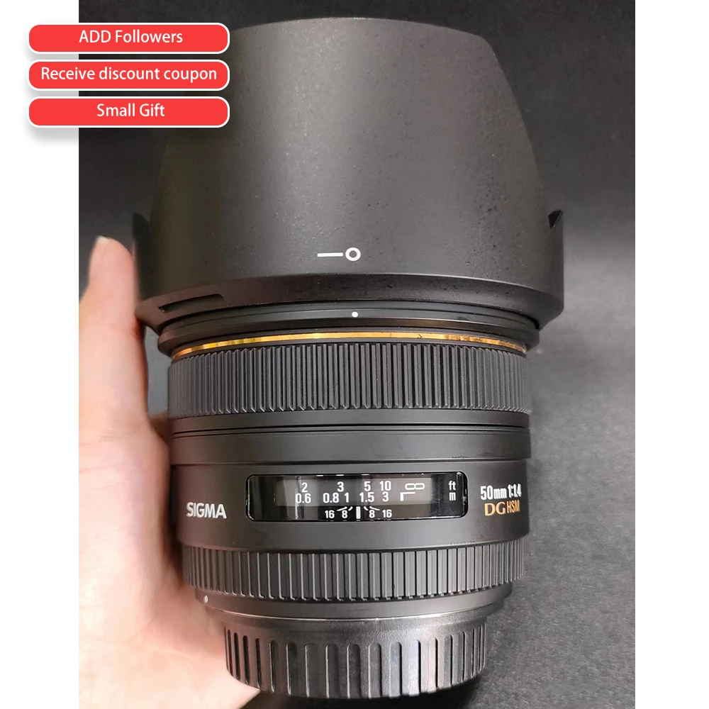 Sigma 50mm F/1.4 Ex Dg Hsm Lens For Canon Digital Slr Cameras（with
