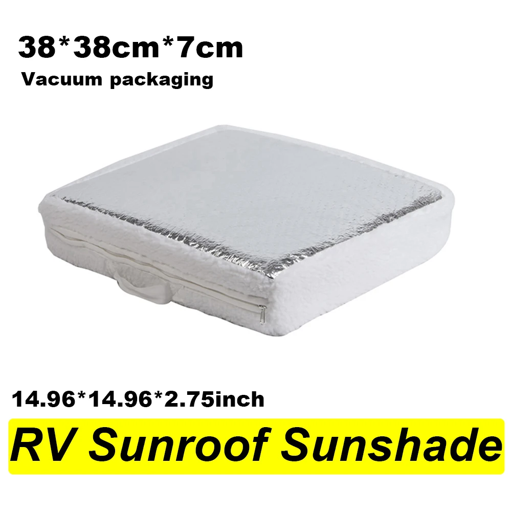 RV Sunshield Vent Insulator Heavy Duty Vehicle Vent Insulator Skylight Cover White Reflective Surface Fits 14 