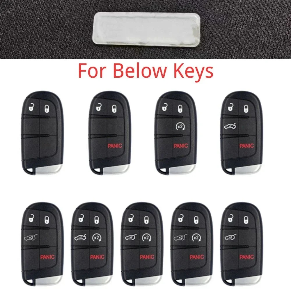 

Rectangle 39X8mm Auto Key Shell Smart Remote Cover Fob Sticker Emblem for JEEP Chrysler Dodge Ram