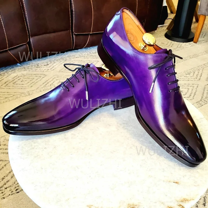 Zapatos Oxford con cordones y grafiti degradado para hombre