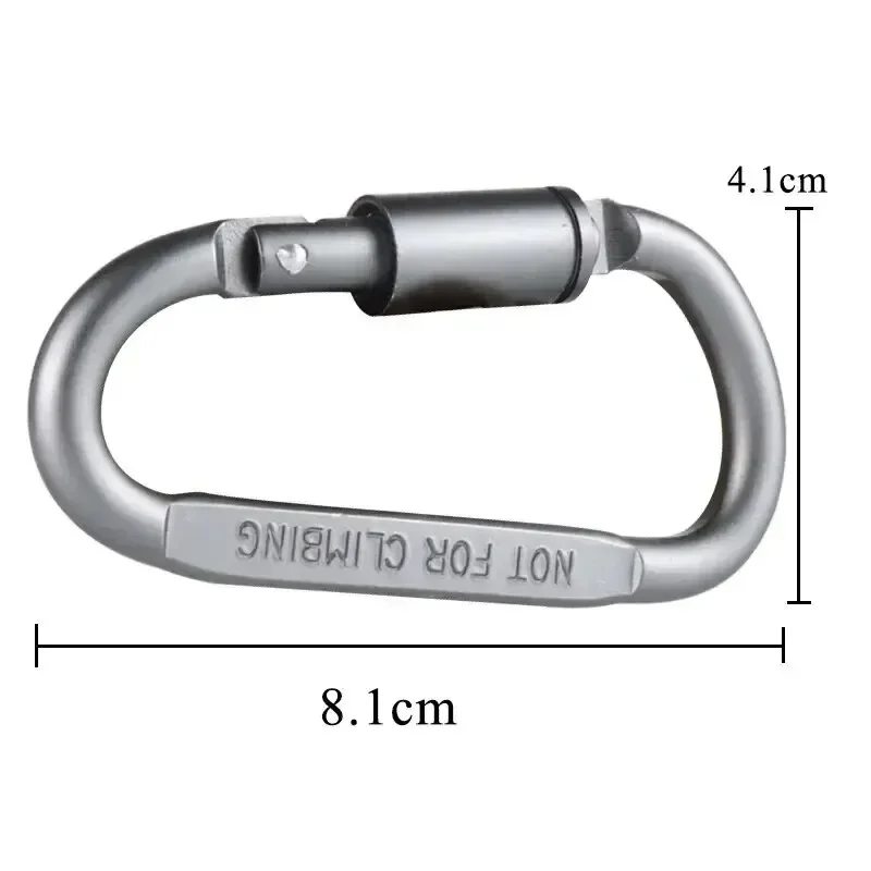Carabiner Set For Key Camping Survival EDC Outdoor Keychain Clip Alloy Aluminum Tactical Caribiner Hook Karabiners 6pcs