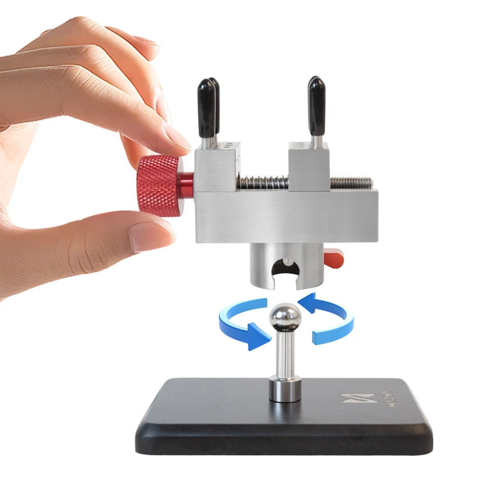 2-in-1 Universal Model Building Tool Holder for Military & Gundam Model Making DIY 360° Rotating Clamp Antiskid Vise & Bender 5