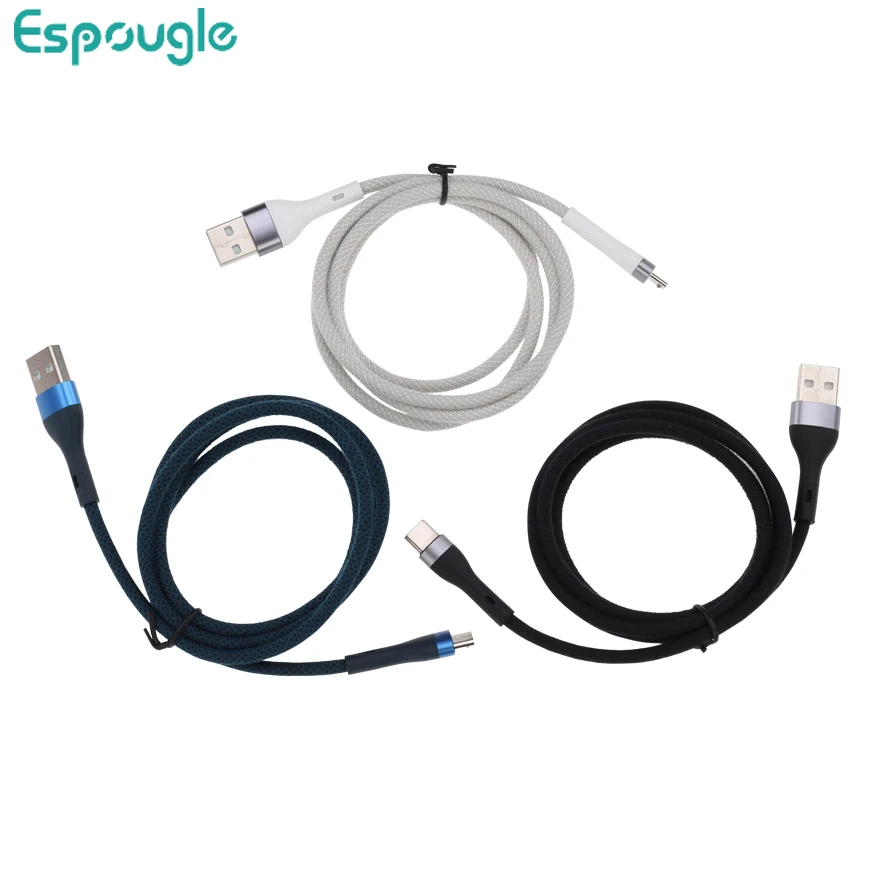 1m 3A Micro TypeC 8pin 충전 케이블 코드 Wird 고속 충전 케이블 IPhone 12 용 USB 케이블 Mini Pro Max XS X XR 11 8 7 6 Plus