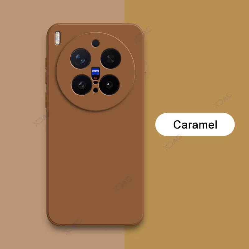 Enhanced Liquid Silicone Square Phone Case - Soft Candy Fashion Cover