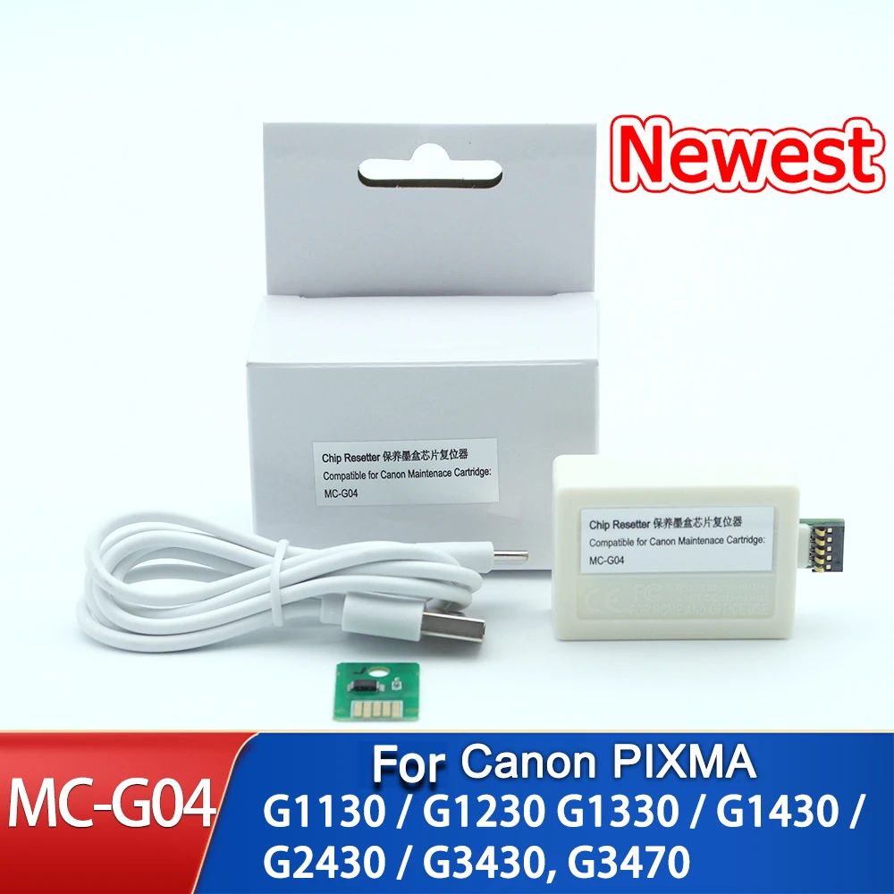 MC-G04 MC G04 Maintenance Tank Chips Resetter Waste Ink Box Resetter For Canon PIXMA G1330 G3370 G1430 G2470 G3470 G3471 G3170