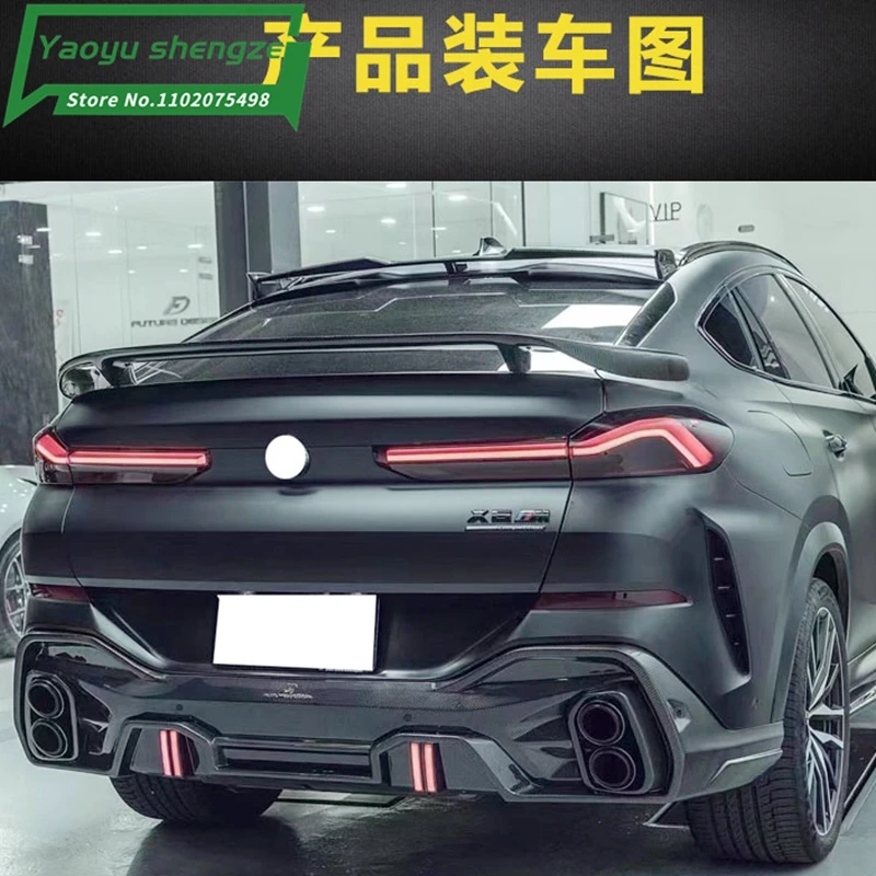 Ld Style Carbon Fiber Back Trunk Wing Rear Spoiler For Bmw X6 G06 Car  Tuning 2021-2022 - Spoilers & Wings - AliExpress