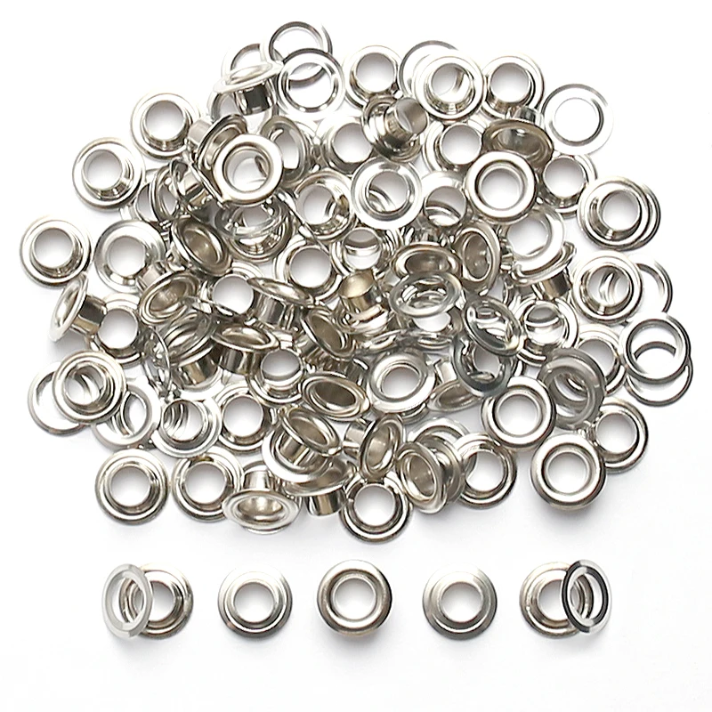 Eyelet Grommet Ring 100Sets 3-10mm For DIY Leather Craft