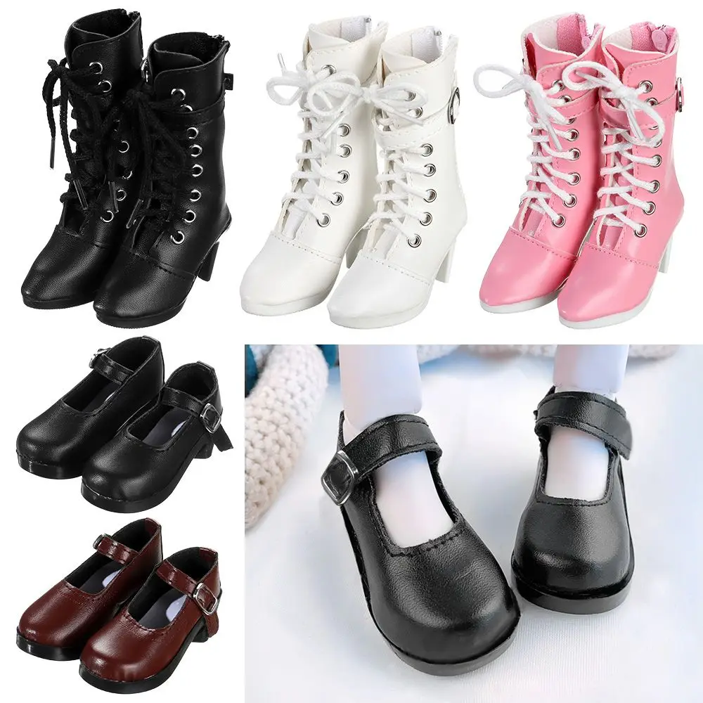 PU Leather Doll Boots Accessories 60cm Doll Shoes