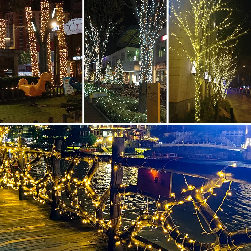 Solar-Powered LED Fairy String Lights - Waterproof Outdoor Decorative Garland
