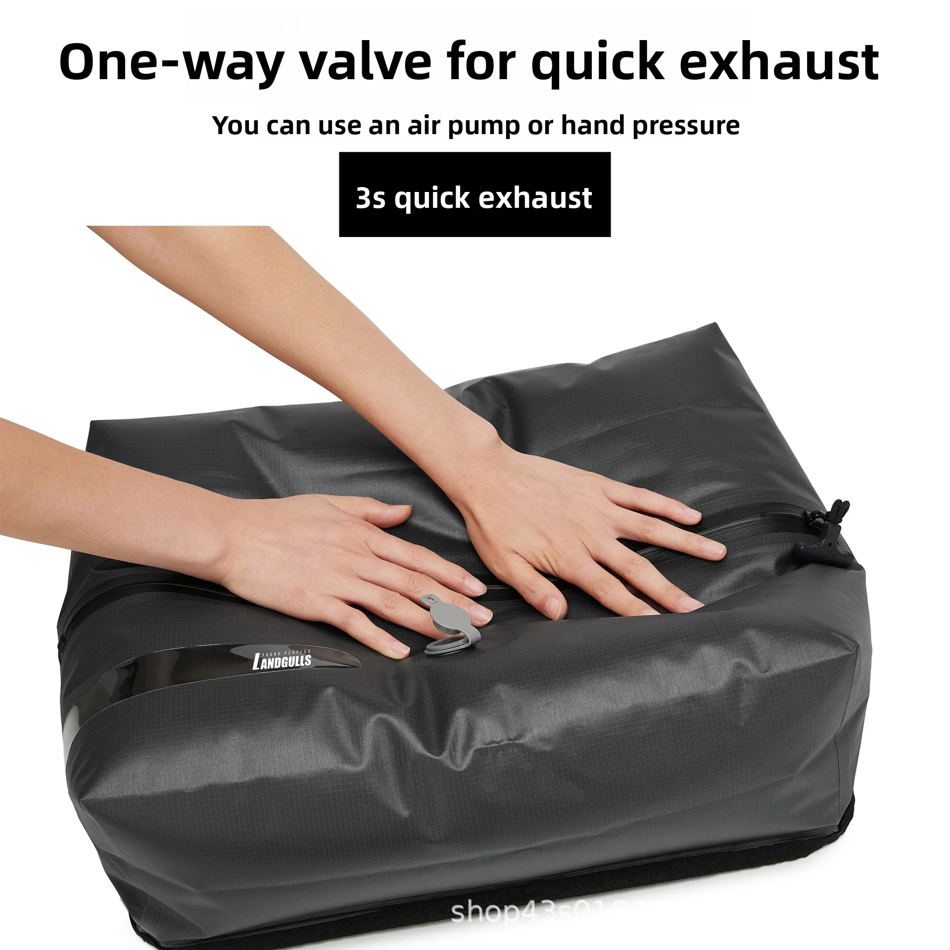 Outdoor waterproof air-free sealed bag travel clothing packing bag compression bag moisture-proof luggage portable storage