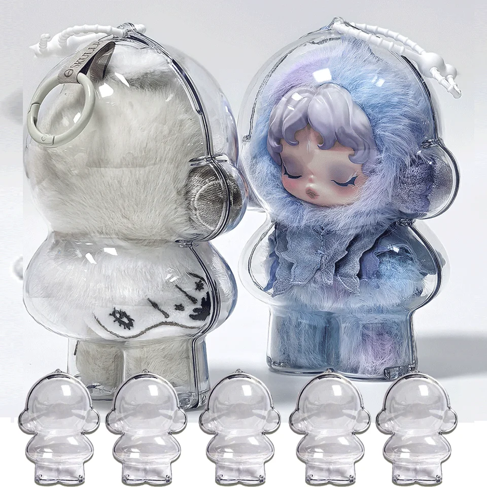 NEW Transparent Case For Skull Panda Protective Cover Plush Dolls