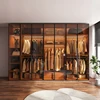 Modern glass wardrobe bedroom household combination storagecabinet L-shaped corner cloakroom closet Furniture forclothes Luxury 1 Modern glass wardrobe bedroom household combination storagecabinet L-shaped corner cloakroom closet Furniture forclothes Luxury 1