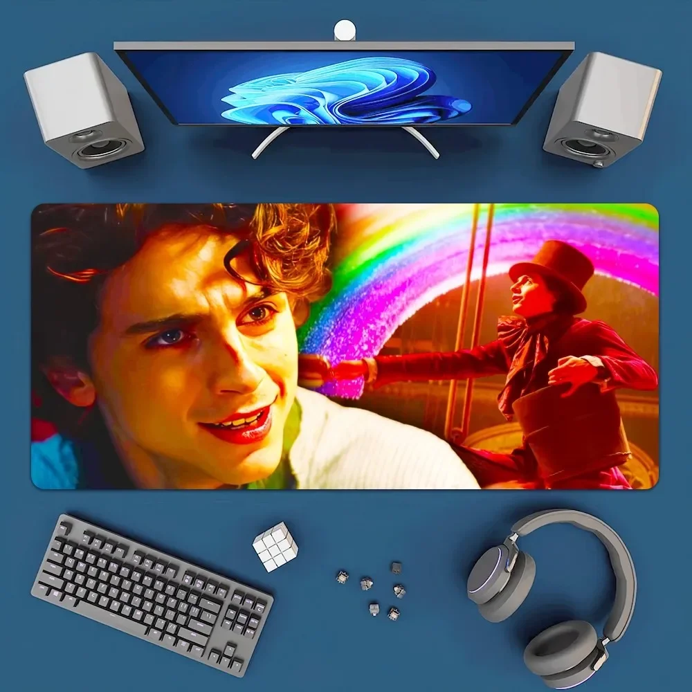 BEAST KINGDO W-Wonka Mousepad Office Large Mouse Mat Keyboard Mats Rubber PC Computer Game Big Anti-slip Mice Mat 4