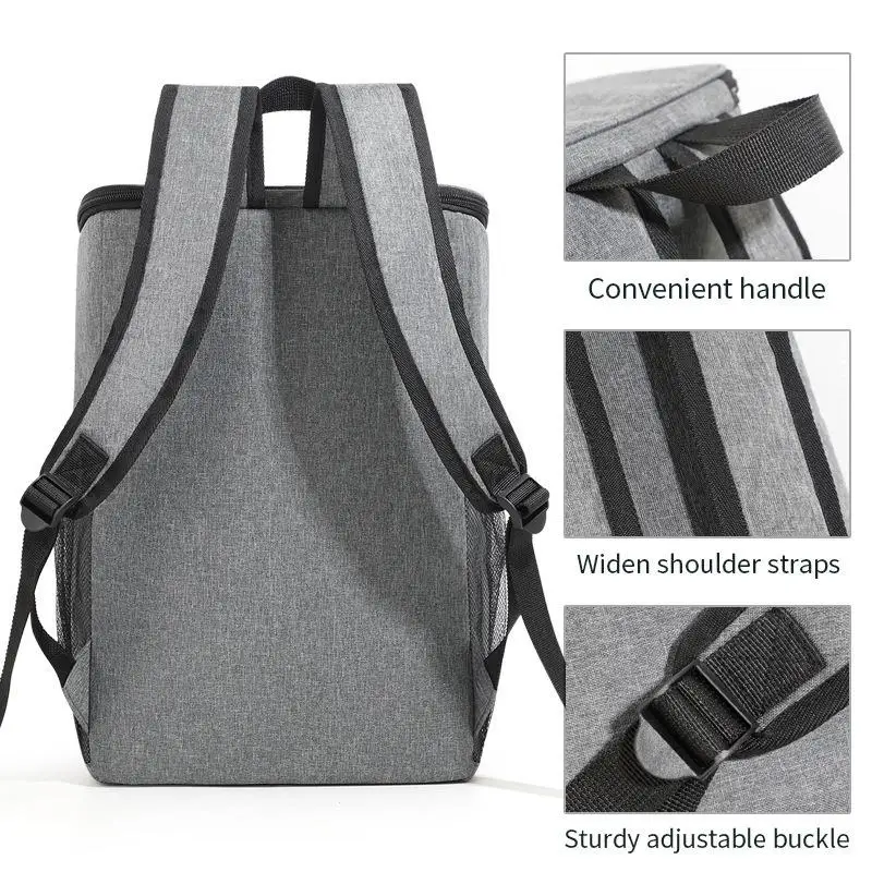 대용량 야외 피크닉 캠핑 쿨링 숄더백 아이스팩 도시락 가방 페바 신선도 유지 보냉 가방