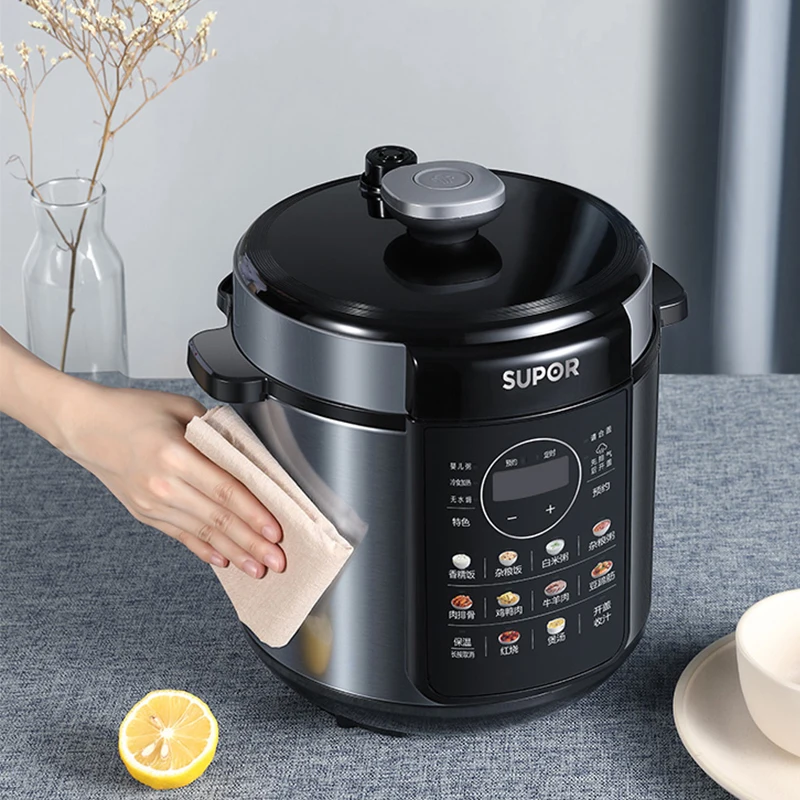 Midea Pressure Cooker Intelligent 5L 6L Rice Cooker Non-stick 2 Inner Pots  Multicooker One Click Release Pressure Cooking - AliExpress