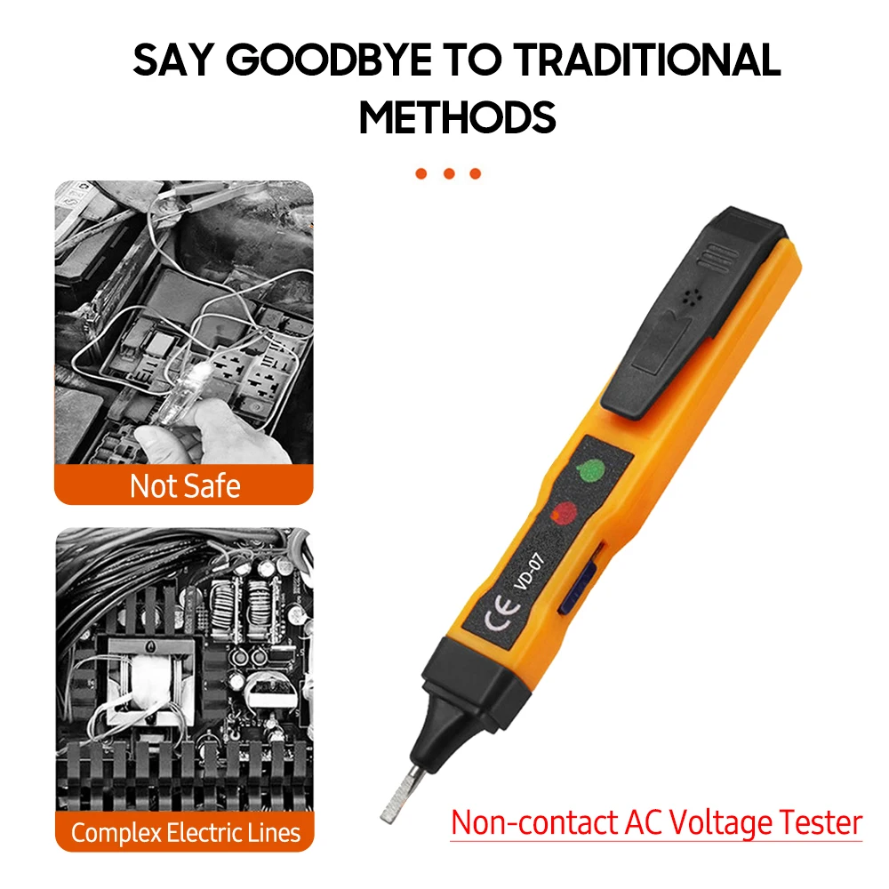 Noncontact Ac Voltage Tester Pen Ncv Detector Zero/ Live Wire