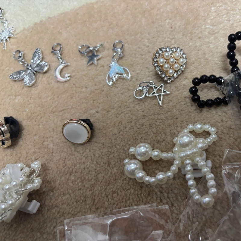 2/3pcs Elegant Pearl Bow Shoelace Charms Fashion Sneaker Decor Preppy Shoe Accessories for Women DIY Casual Shoe Buckles Jewelry