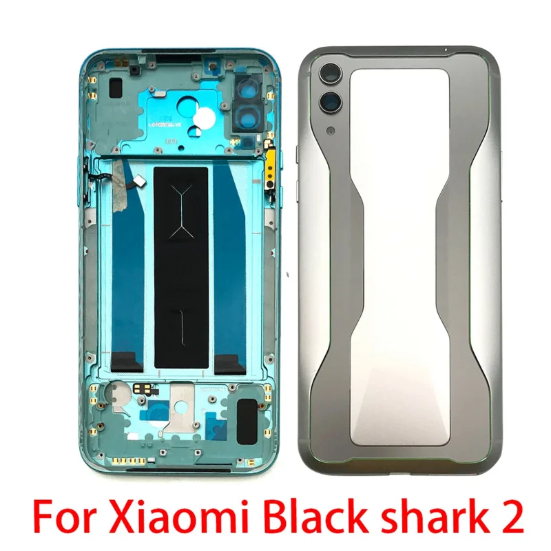 Per Xiaomi Mi Black Shark 2 Skw-H0 Custodia Per Porta Posteriore Custodia Posteriore Per Batteria Coperchio Posteriore Con Pulsante Volume Chiave Di A