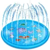 Hot New Children Play Spray Mat 100/170 cm Summer Cool Inflatable Spray Mat Play Cooling Mat Swimming Pool Outdoor Game Toys 6