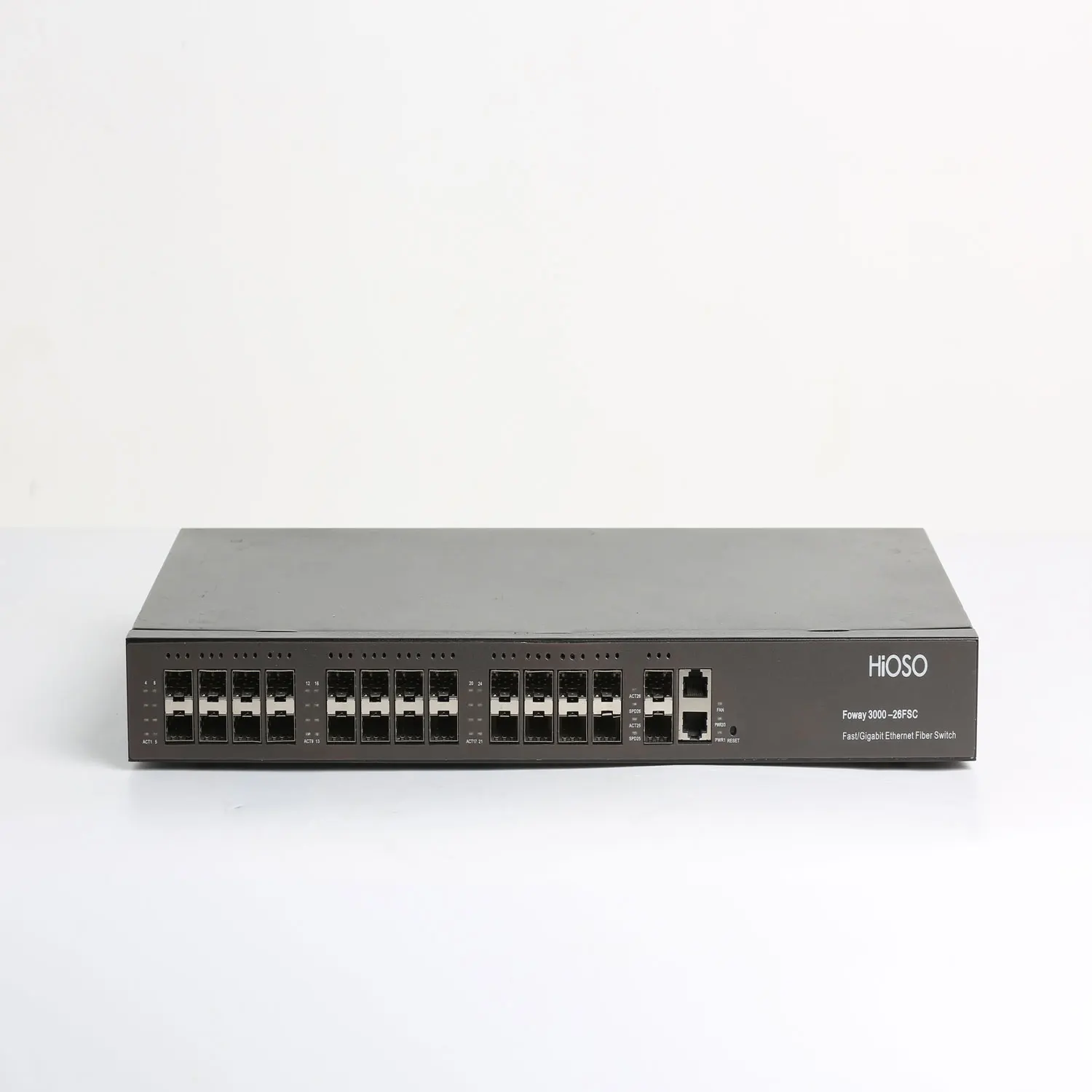 

Multifunctional network fiber optic switch 24 100M SFP + 2 Combo Uplink Fiber Switch