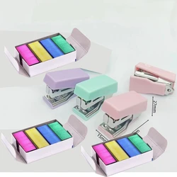 Colored staplers 24/6 universal 12# stapler 800 pieces/box suitable for office school students stationery binding supplies mini