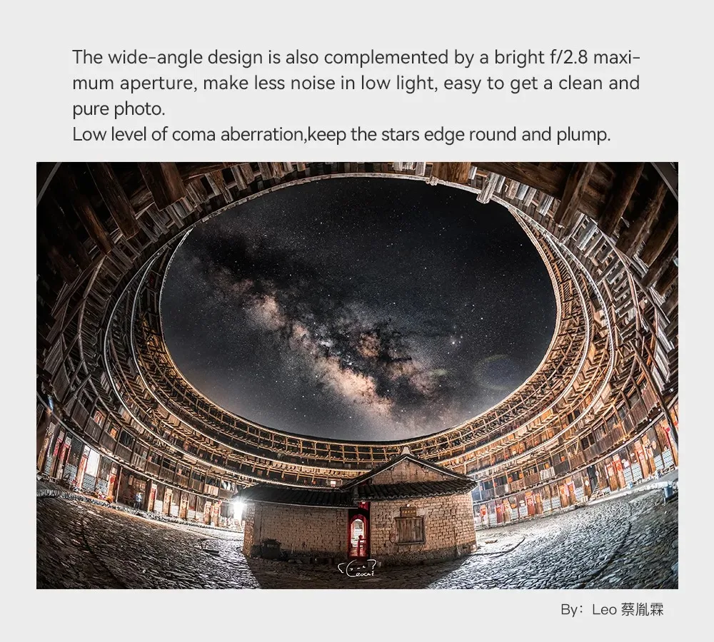 11mm F2.8 Full Frame Ultra-Wide Fisheye Lens Sony E Canon EF R Fuji GFX Nikon Z