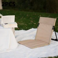 Foldable Camping Chair Outdoor Garden Park Single Lazy Chair Backrest Cushion Picnic Camping Folding Back Chair Beach Chairs - Image 22
