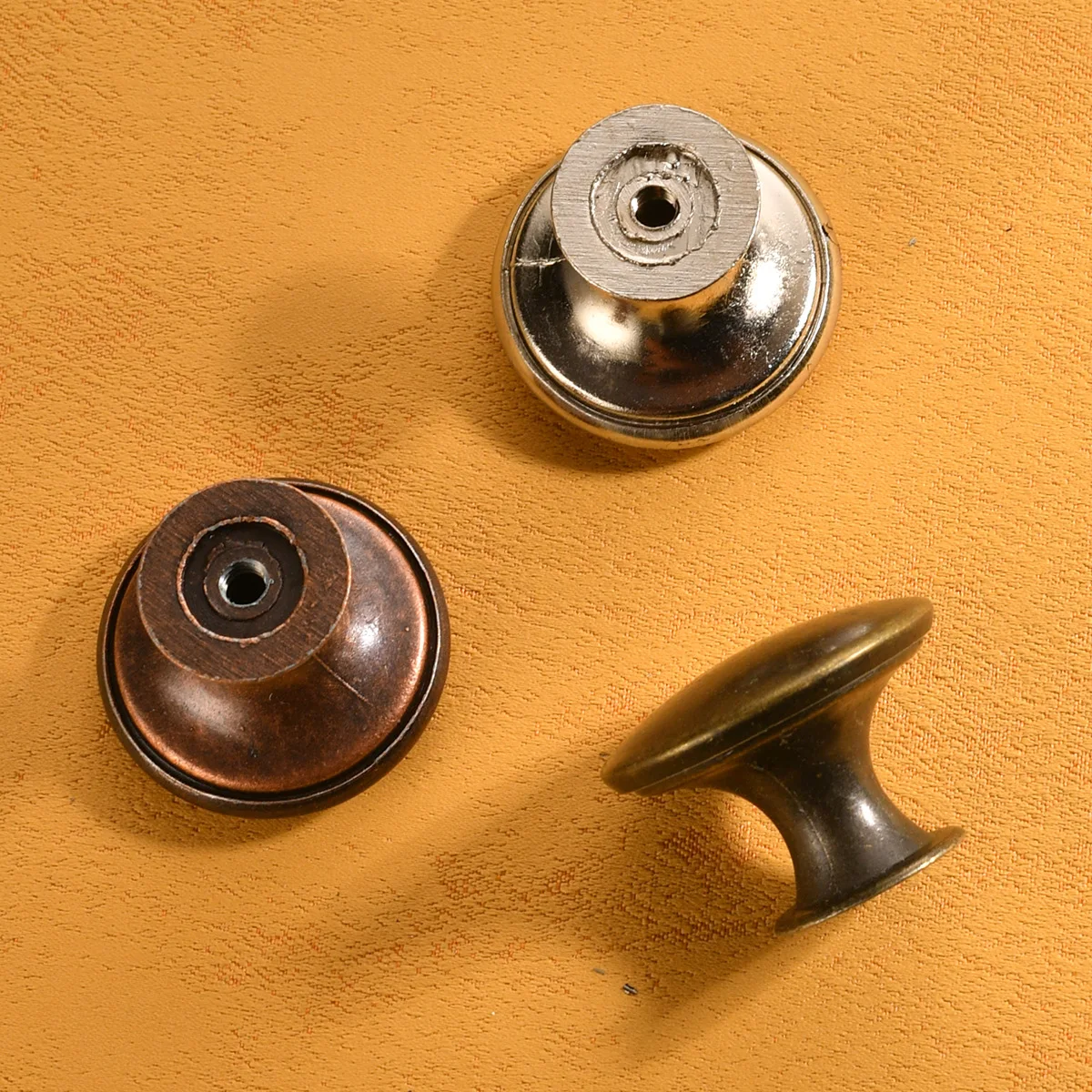 Furniture Knobs 12Pcs Round Door Knobs Cabinet Handles Cupboard Drawer Kitchen Bathroom Fashion Furniture Hardware Accessories
