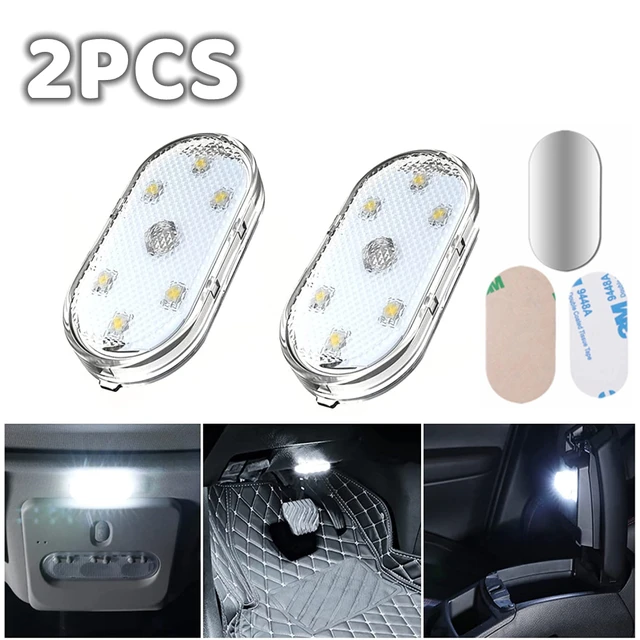 2PCS Magnet Light Indoor Car LED Ceiling Lamp Interior Touch LED Lighting Ceiling Light Car Roof Drop Lights Car Interior Lights