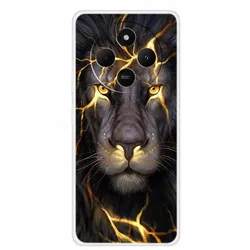 Wolf Lion Clear TPU Soft Silicone Back Cover - Shockproof Phone Case Protector for Redmi 14C (H03.CH.57)