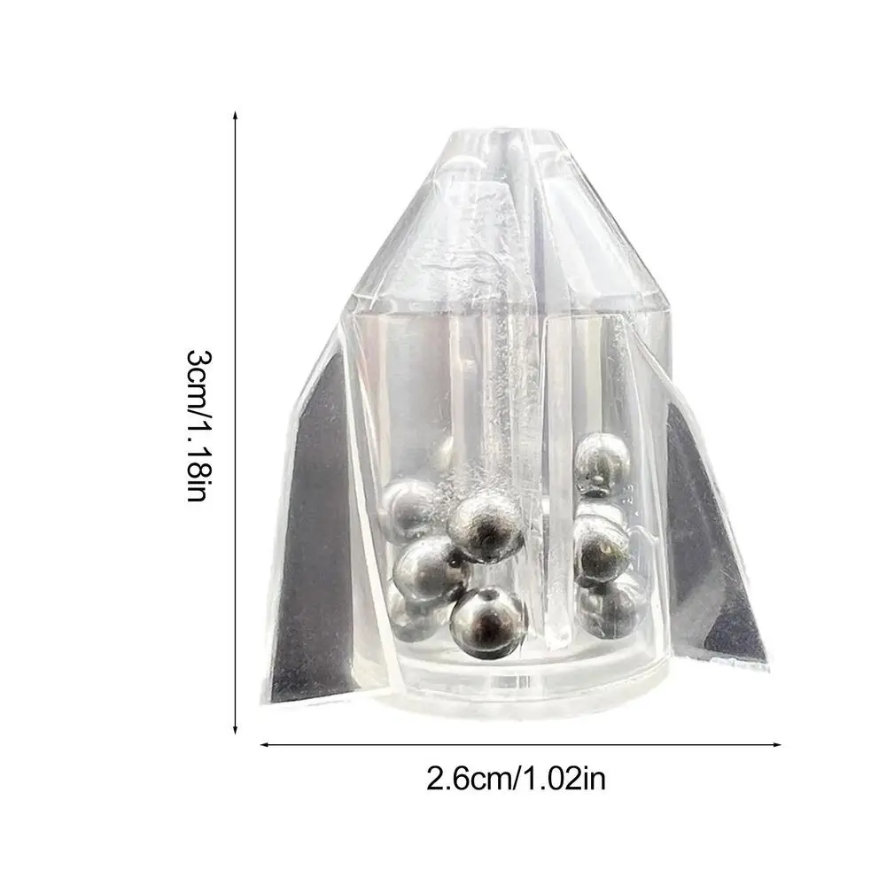 50 Perles Métalliques Double Hochet Pour Pêche - Vert, Attracteur Sonore Pour Pêche En Mer, LW