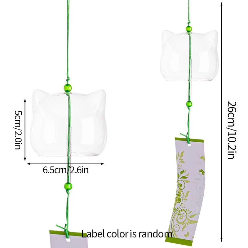 Kawaii Sakura Stained Glass Wind Chime - Aesthetic Room Decor with Harmonious Bell Sounds