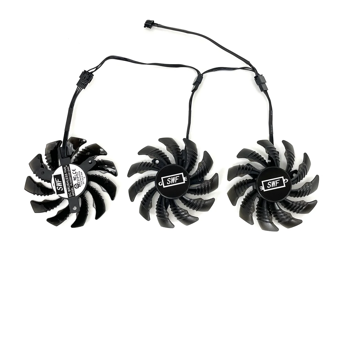 Ventilador de Refrigeração para Gigabyte Aorus T128010su Pld08010s12hh 0.35a Gtx 1080 1070 ti g1 Gaming Placa Gráfica Cooler 75 mm Novo - Imagem 4