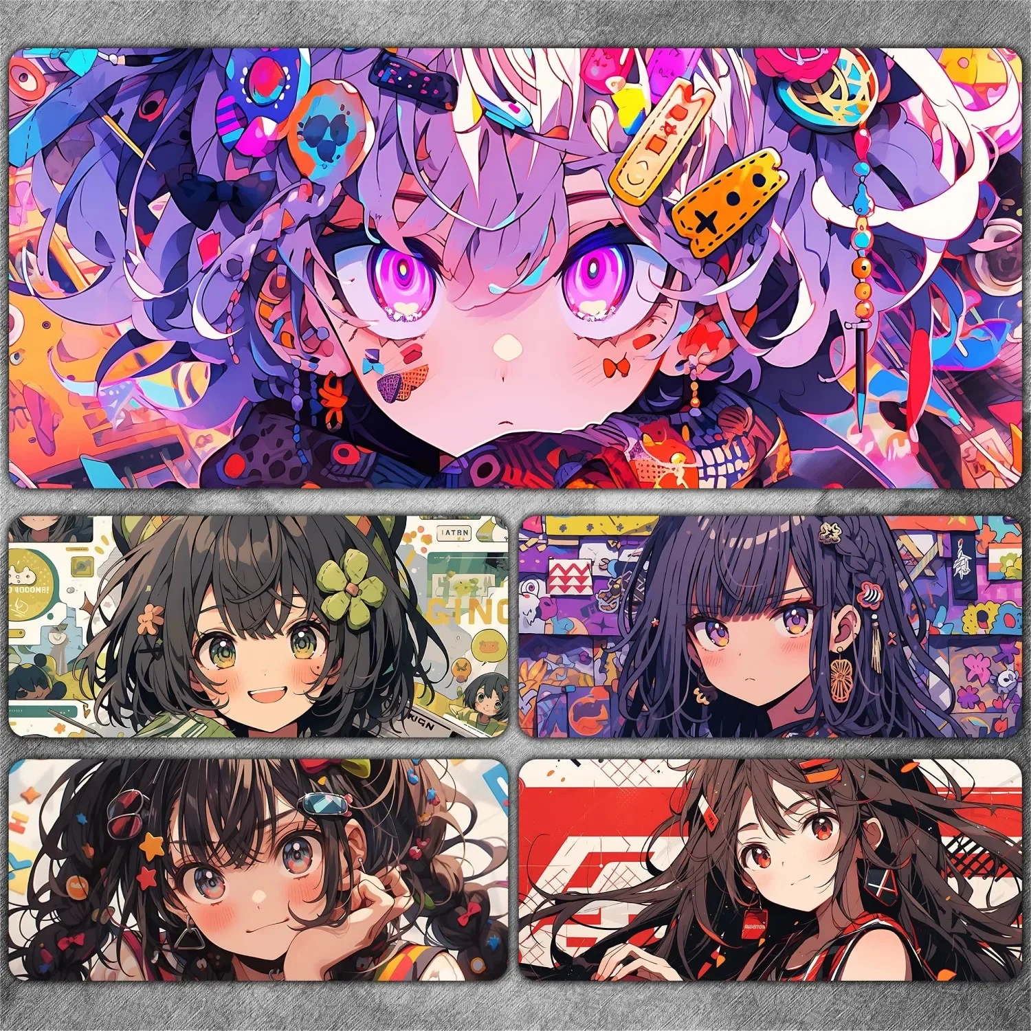 Grande Gaming Mouse Pad para Gamer Acessórios de Computador Mouse Pad Office Pads pc Extended Carpet Desk Mat Anime Girls Wallpaper