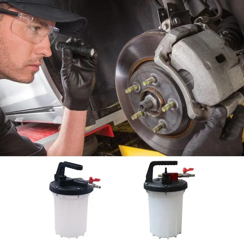 

1pc Car Brake Fluid Extractor Automotive Refillable Brake Bleeder Bottle Pneumatic Vacuum Bleeder Extractor For Automobile