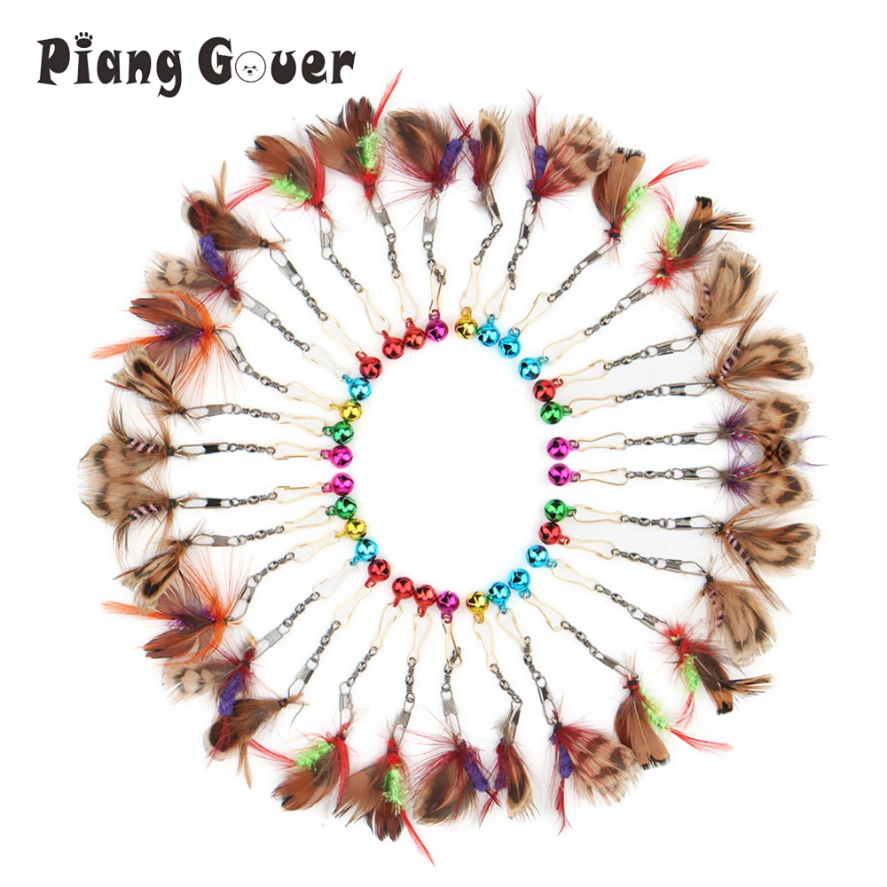15pcs-30pcs-Wholesale-Small-Insects-Feather-Cat-Toys-Wand-Replacement ...