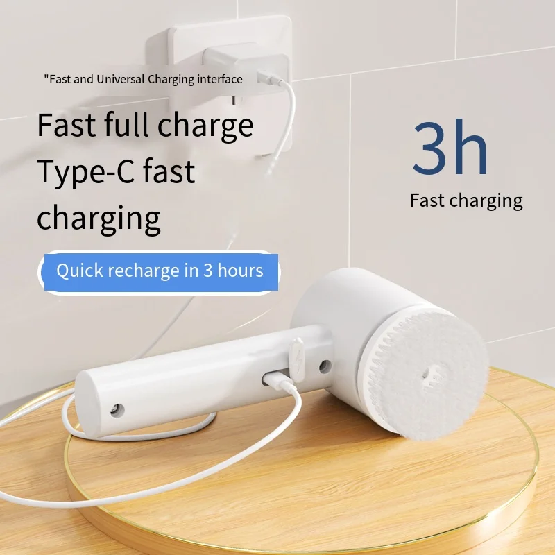 3 IN 1 Electric Cleaning Brush Cordless Spin Scrubber Bathroom Multifunctional Kitchen Toilet Portable Powerful Clean Brush
