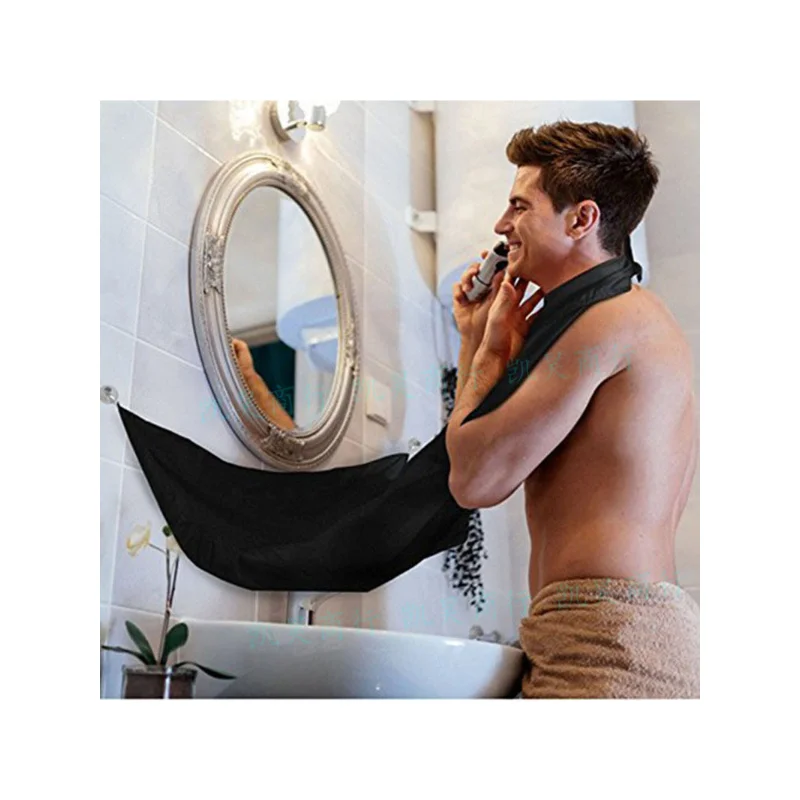 

Male Shaving Apron Beard Catcher Cape Care Bib Face Shaved Hair Adult Bibs Shaver Cleaning Hairdresser for Man Clean Apron Gift