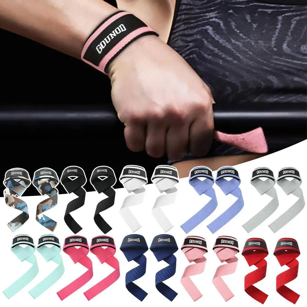 Weightlifting Straps Anti-Slip Silicone Lifting Wrist Straps Strength Training Deadlifts Crossfit Hand Grips Wrist Support 1Pair weightlifting straps,wrist straps