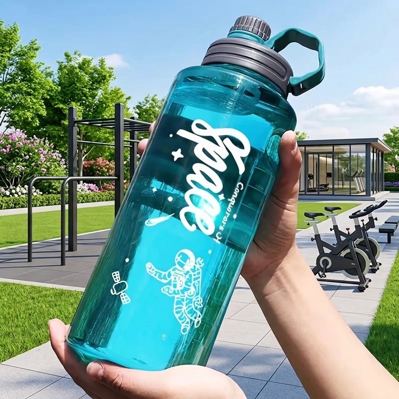  1L 2L 3L Large Capacity Sport Water Bottle with Filter BPA Free Plastic Fitness Water Cup Portable Hydration Kettle 