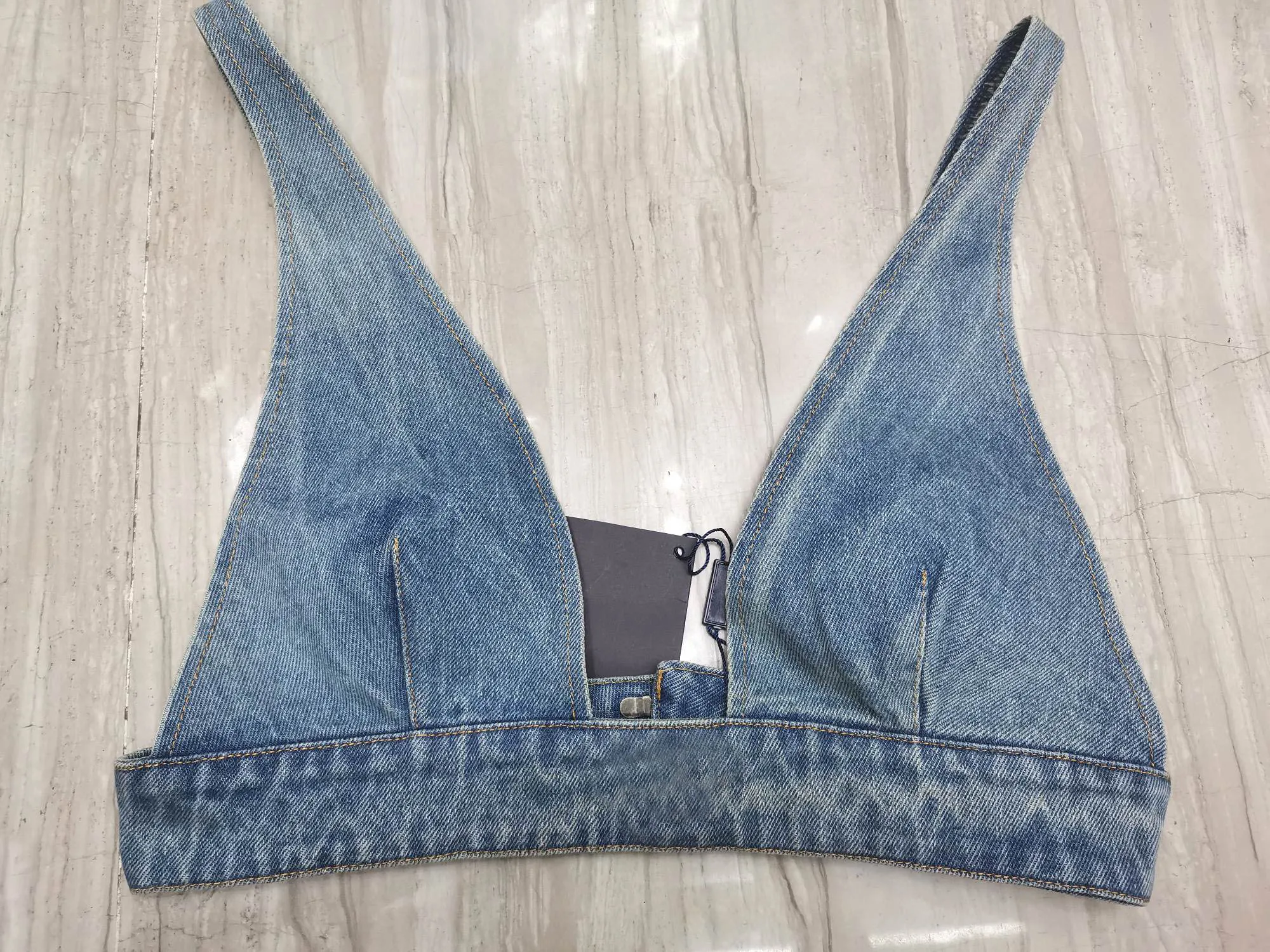 2021 Women Sexy Denim Tank Tops Denim Stitching Tops Brand Clothings Bikinis Cowboy Jeans Bra Vest long camisole