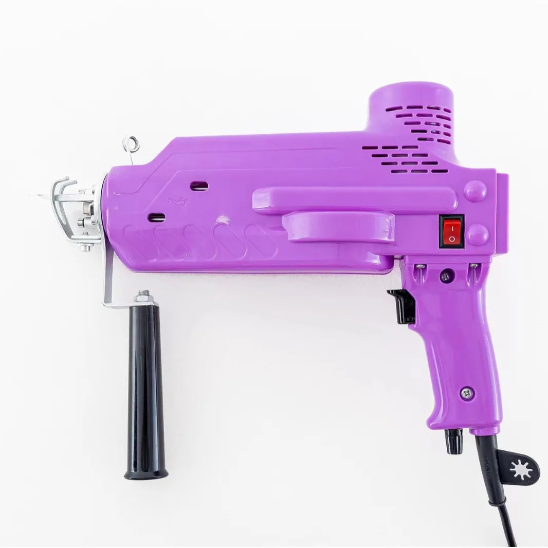 Upgrade high quality portable DIY hand electric tufting gun cut and loop pile 2