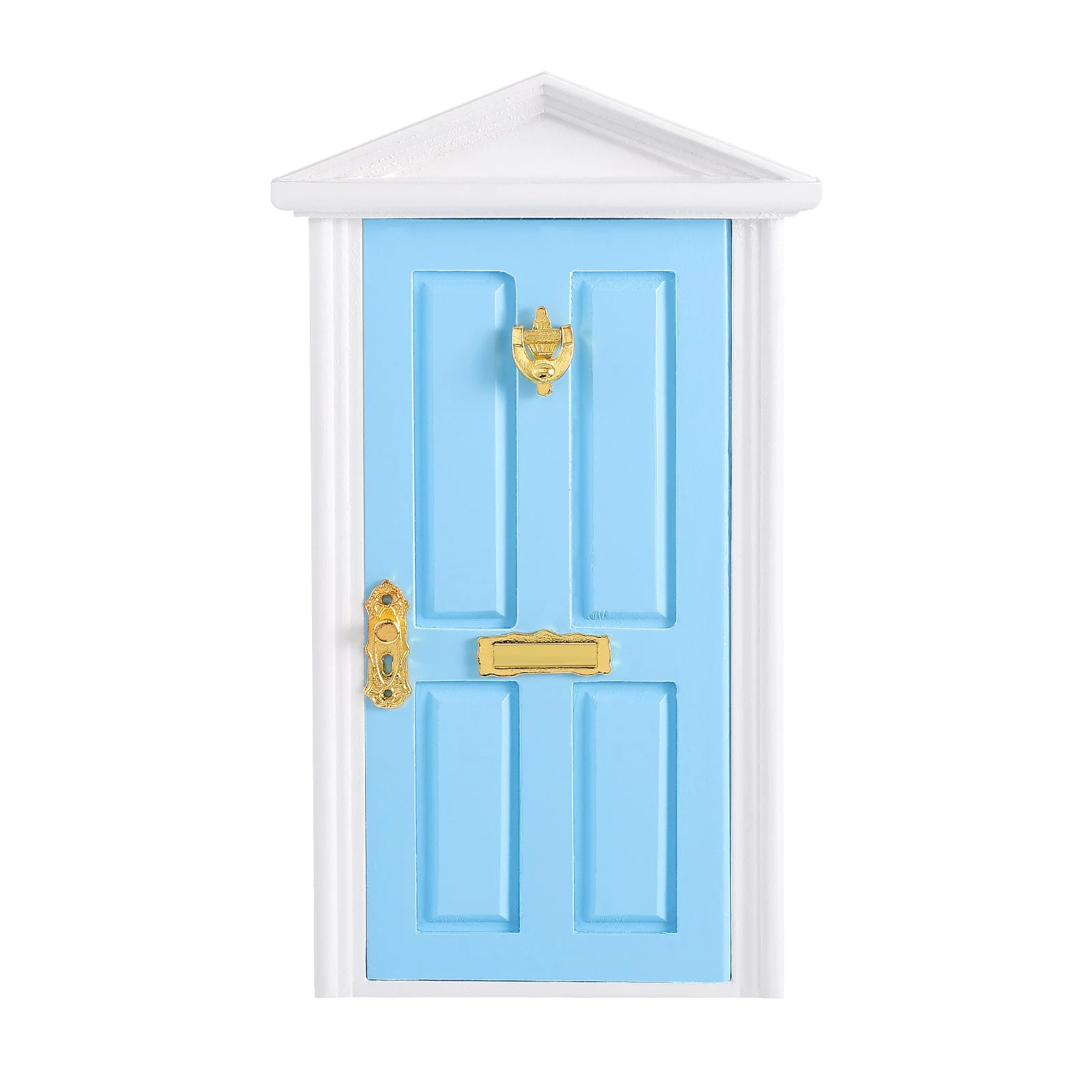 

Wooden Door Model Mini House Furniture DIY Miniature Wood Spire Door Mini House Accessories for Kids