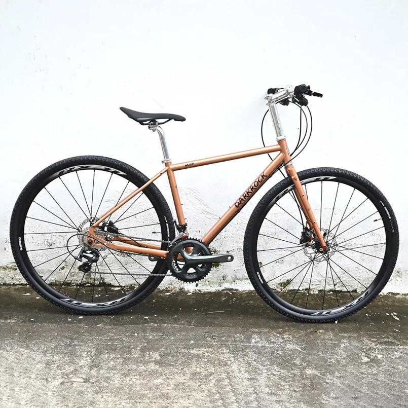 Darkrock 700C Touring Bike Bicycle 20 Speed Travel Bike Cr-Mo Steel Longrider Road Bike Trekking Biciclette Gravel Bike